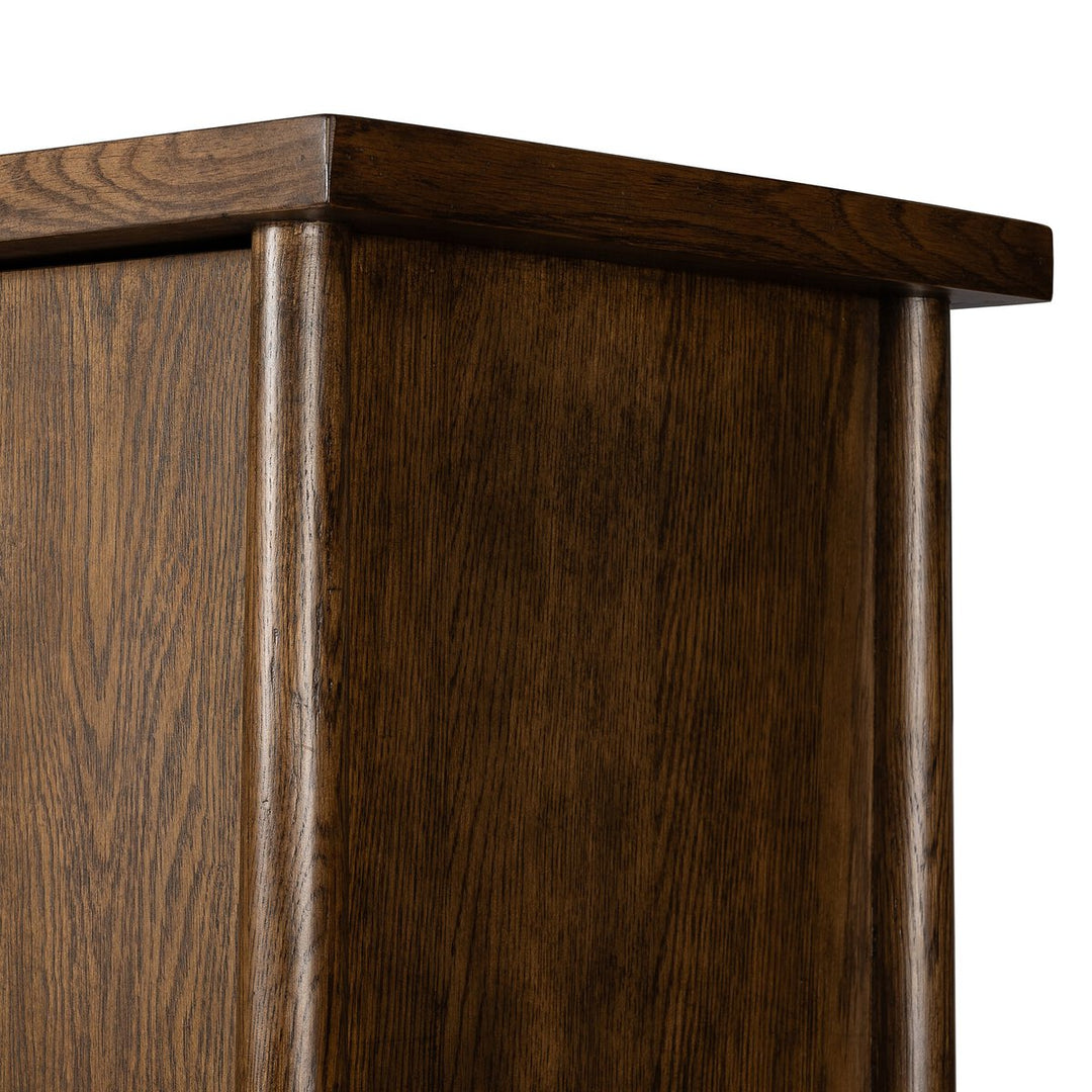 Bernard 3-Door Cabinet - Dark Toasted Oak