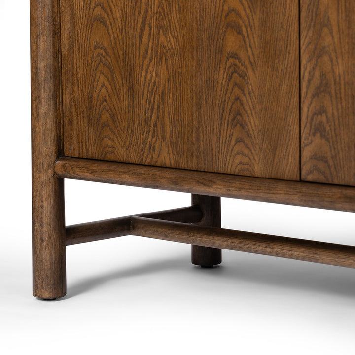 Bernard 3-Door Cabinet - Dark Toasted Oak