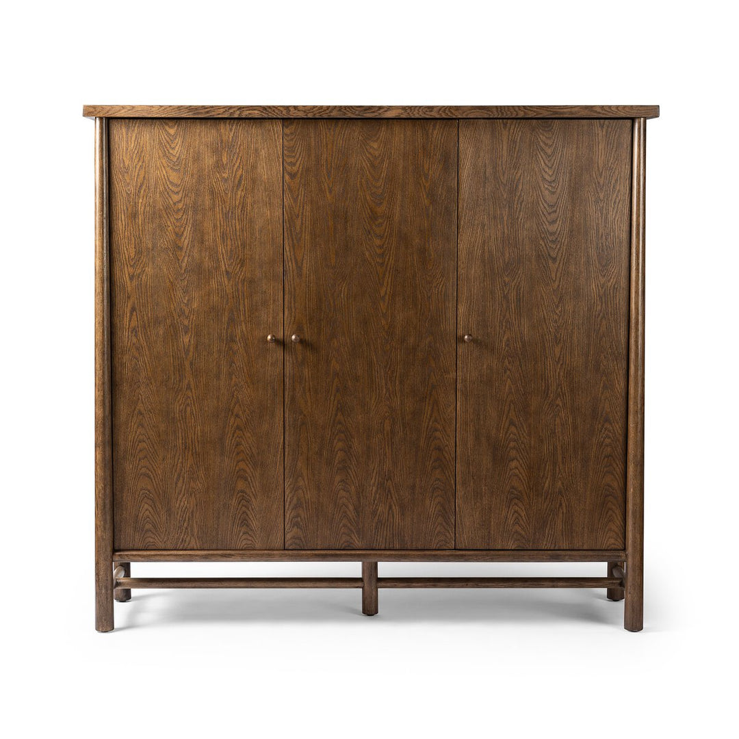 Bernard 3-Door Cabinet - Dark Toasted Oak