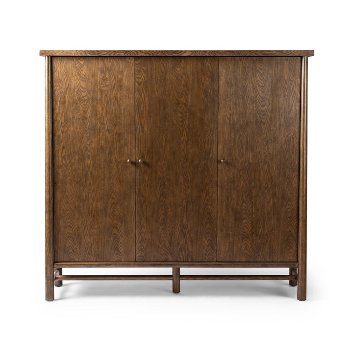 Bernard 3-Door Cabinet - Dark Toasted Oak