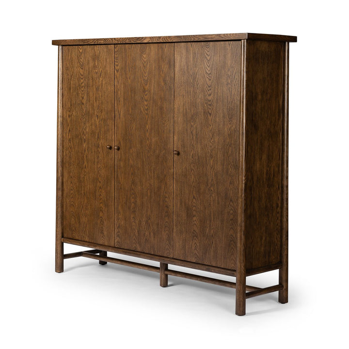 Bernard 3-Door Cabinet - Dark Toasted Oak