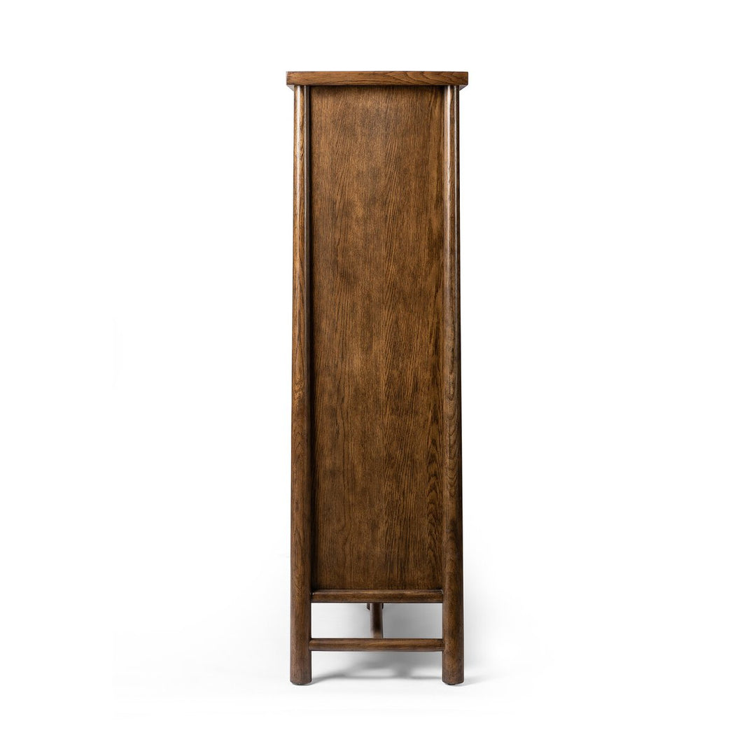 Bernard 3-Door Cabinet - Dark Toasted Oak