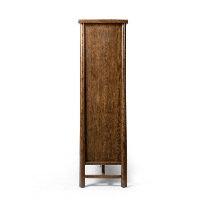 Bernard 3-Door Cabinet - Dark Toasted Oak