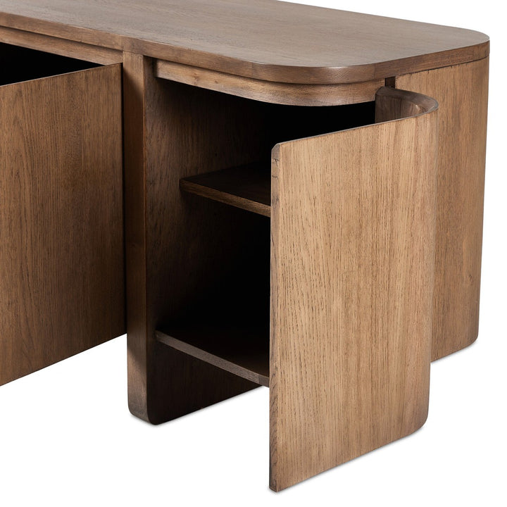 Eden Media Console - Tawny Oak - Brown