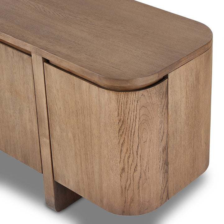 Eden Media Console - Tawny Oak - Brown