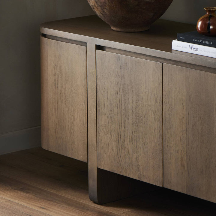 Eden Media Console - Tawny Oak - Brown