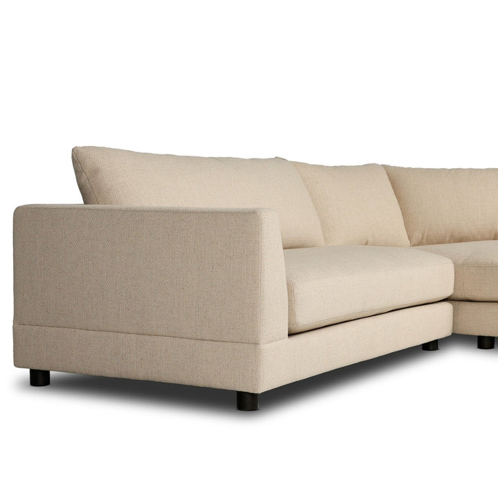 Sawyer 2-Piece RAF Sectional - Irving Flax - Beige, Brown