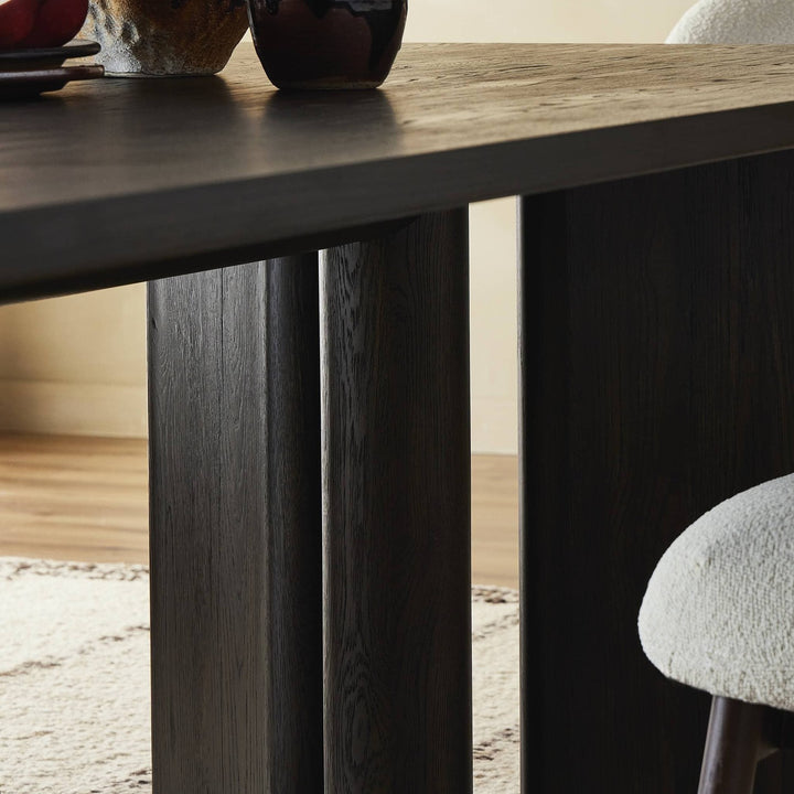 Lincoln Dining Table - Smoked Black