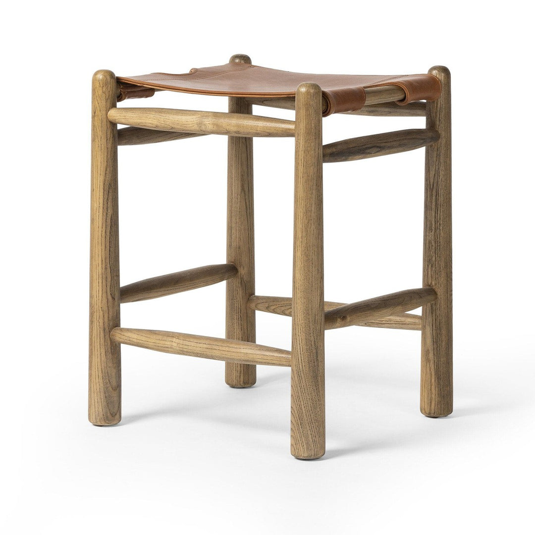 Mateo Backless Counter Stool - Dakota Tobacco