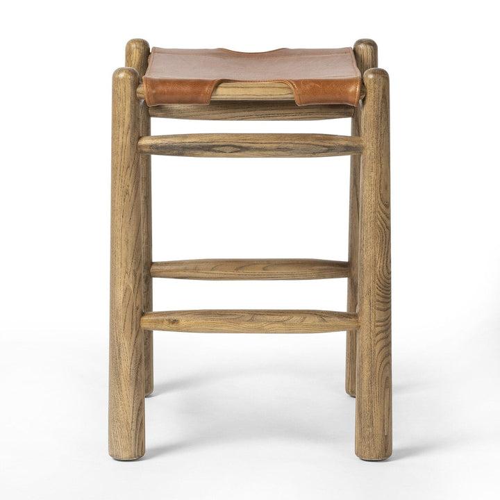 Mateo Backless Counter Stool - Dakota Tobacco