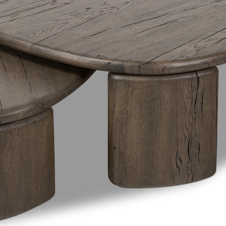 Felix Nesting Table - Grey Reclaimed French Oak - Grey