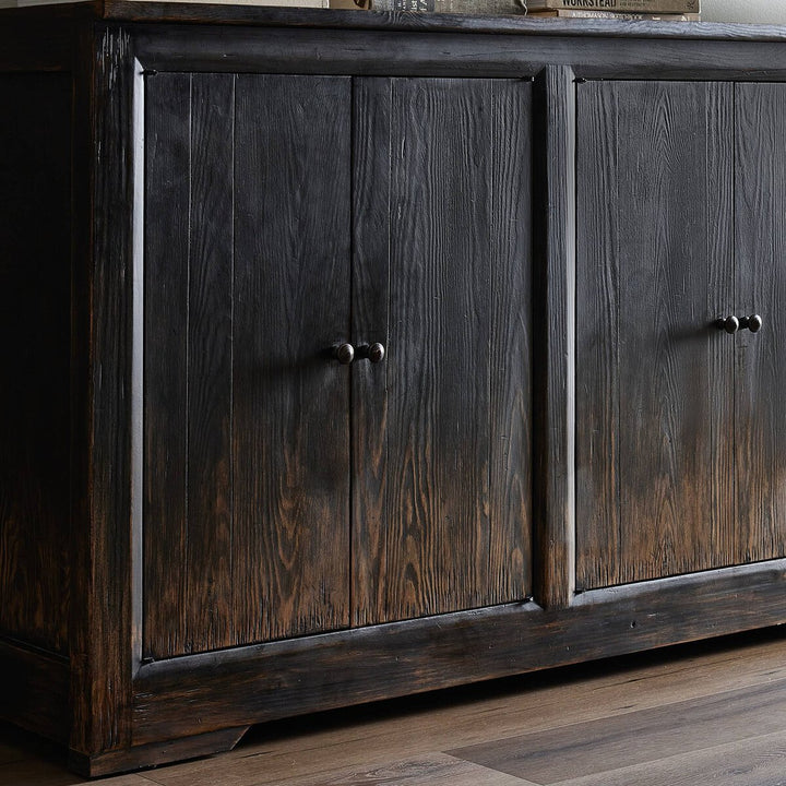 One Hour Sideboard - Distressed Black - 122"