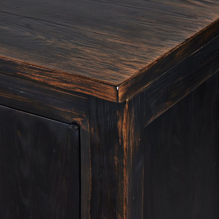 One Hour Sideboard - Distressed Black - 122"