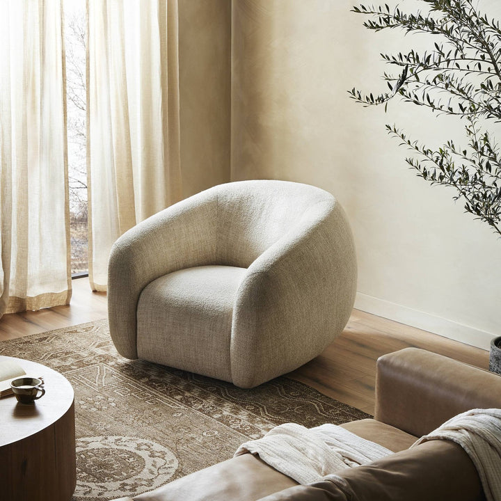 Stella Swivel Chair - Yuma Cream