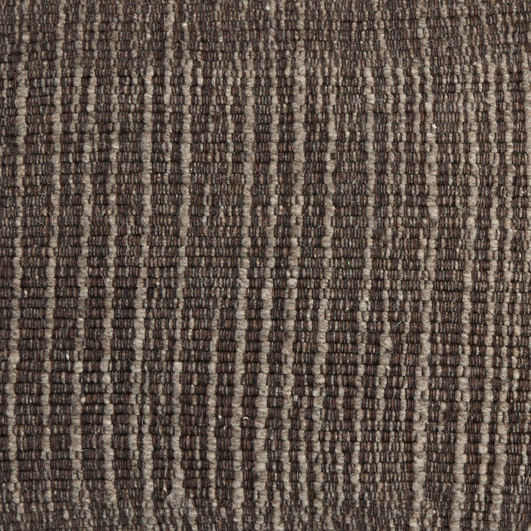 Artisan Stripe Wool Pillow - 14"X20" - Grey Wool