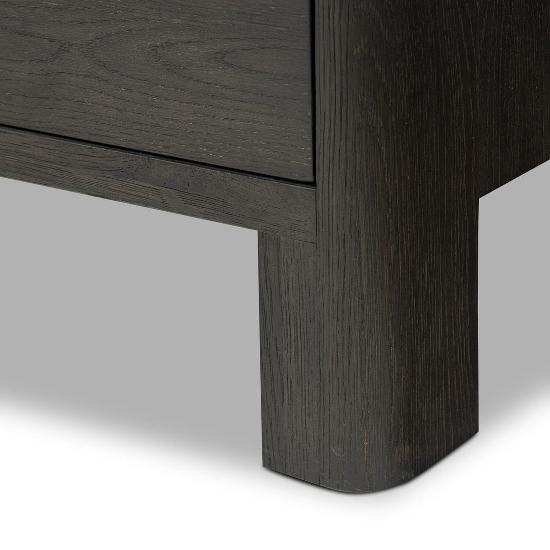 Nora Media Console - Smoked Black Oak - Black