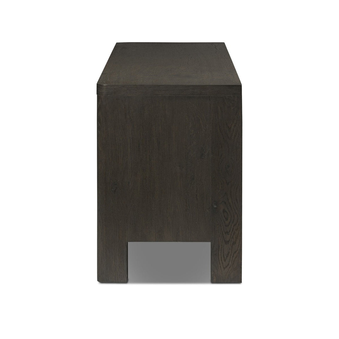 Nora Media Console - Smoked Black Oak - Black