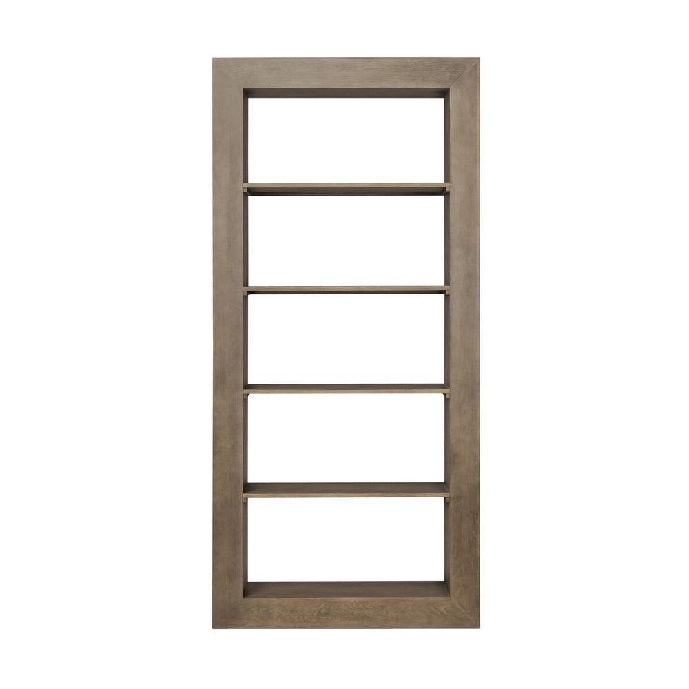 Andreas Bookcase: Weathered Hazel Oak - Weathered Hazel Oak Veneer