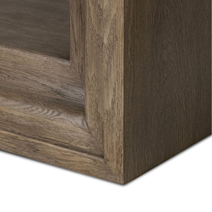 Andreas Bookcase: Weathered Hazel Oak - Weathered Hazel Oak Veneer