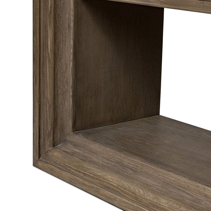 Andreas Bookcase: Weathered Hazel Oak - Weathered Hazel Oak Veneer