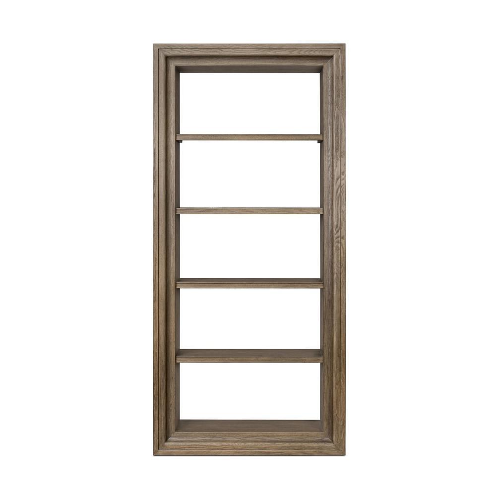 Bookcases & Etageres Andreas Bookcase: Weathered Hazel Oak - Weathered Hazel Oak Veneer