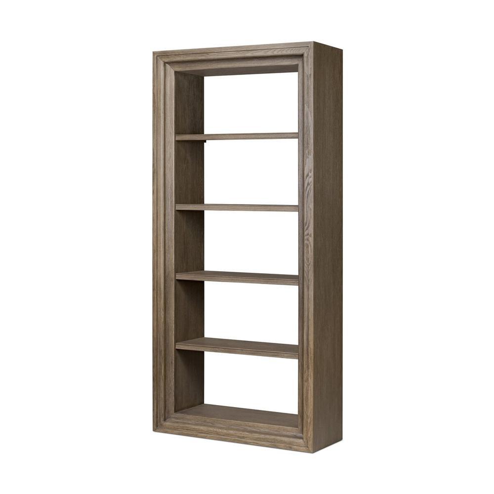 Bookcases & Etageres Andreas Bookcase: Weathered Hazel Oak - Weathered Hazel Oak Veneer