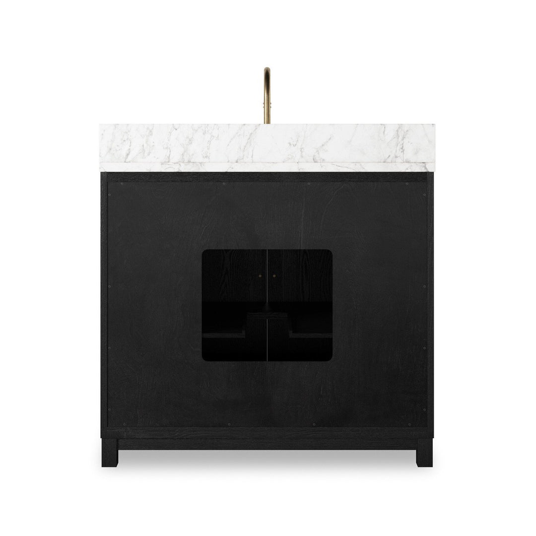 Mira Single Vanity - Satin Drifted Black