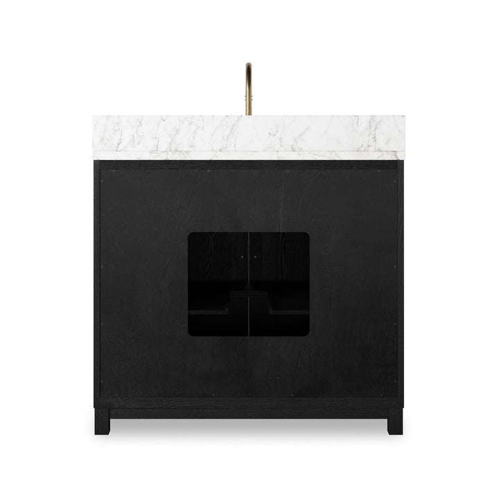 Mira Single Vanity - Satin Drifted Black