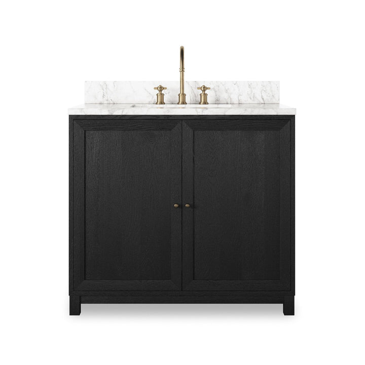 Mira Single Vanity - Satin Drifted Black