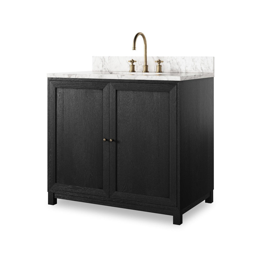 Mira Single Vanity - Satin Drifted Black