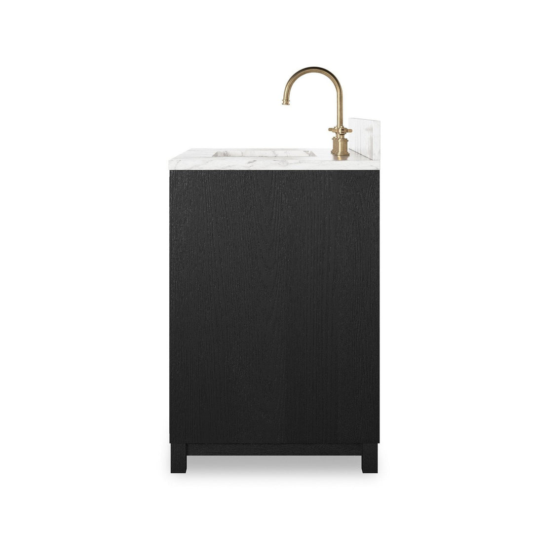 Mira Single Vanity - Satin Drifted Black