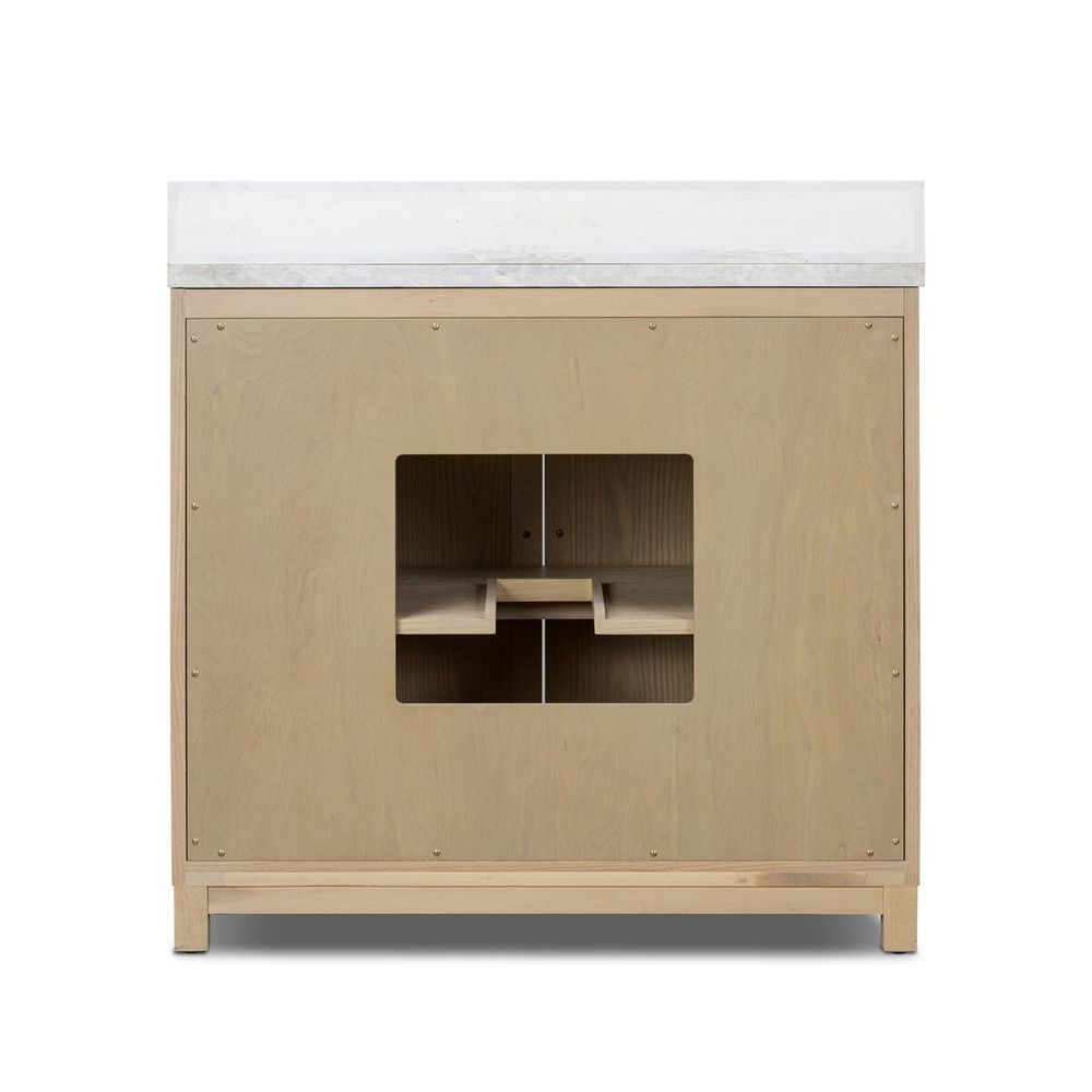 Millie Single Vanity-Satin Bleached Parawood