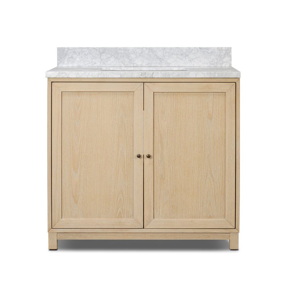 Millie Single Vanity-Satin Bleached Parawood
