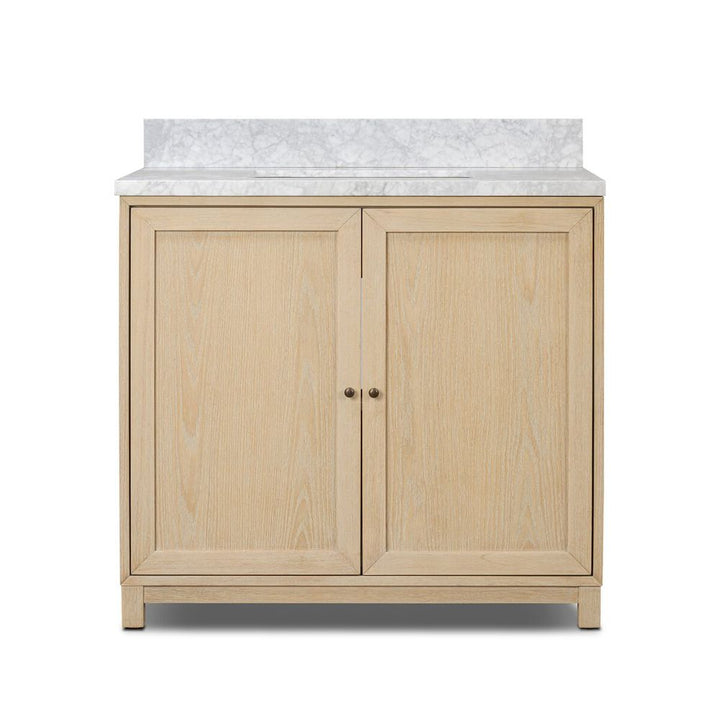 Millie Single Vanity-Satin Bleached Parawood