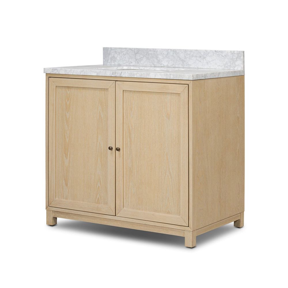 Millie Single Vanity-Satin Bleached Parawood