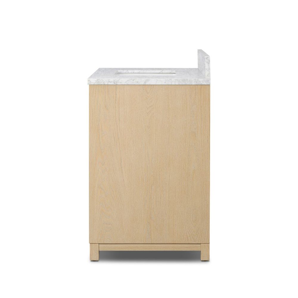 Millie Single Vanity-Satin Bleached Parawood