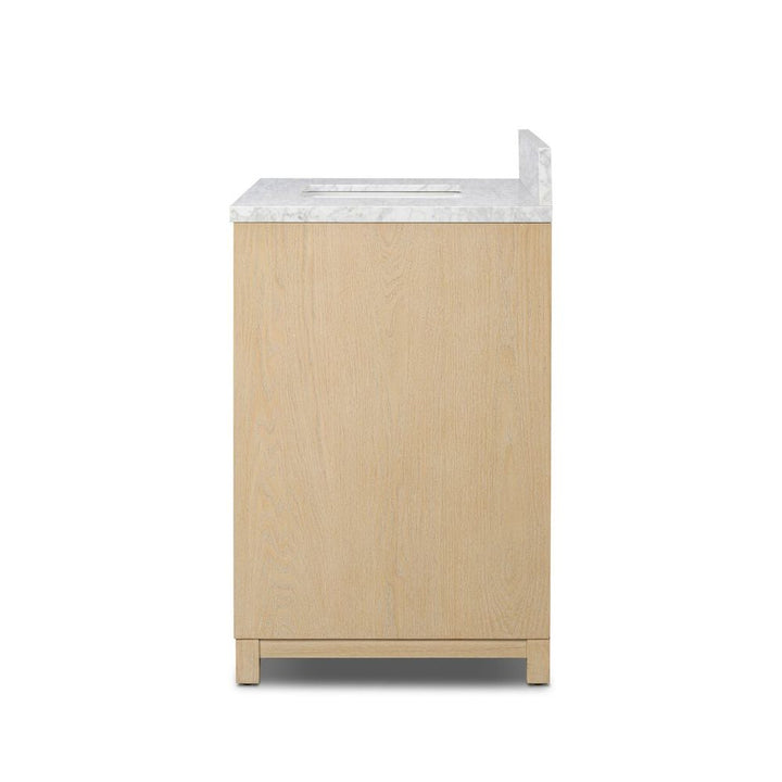 Millie Single Vanity-Satin Bleached Parawood