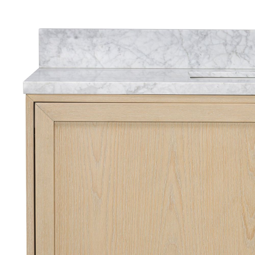 Millie Single Wide Vanity-Satin Bleached Parawood