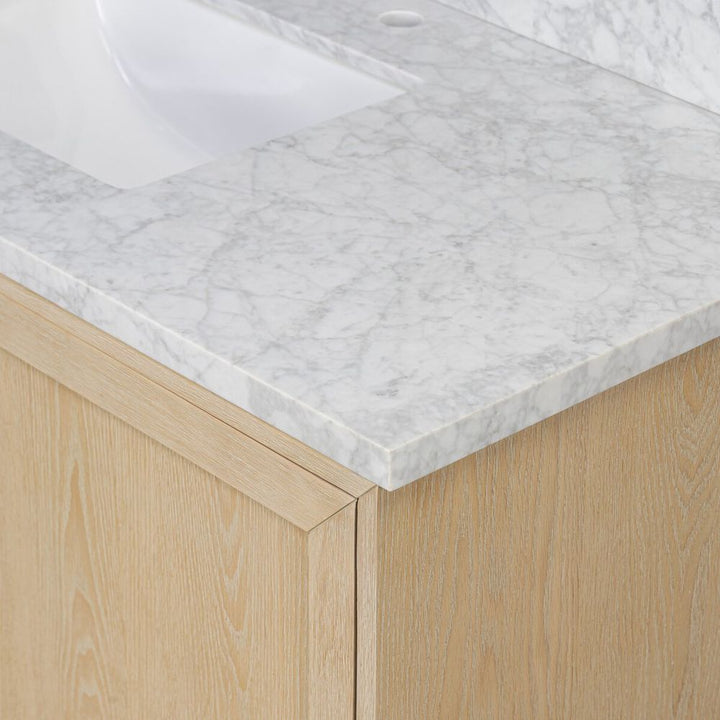 Millie Single Wide Vanity-Satin Bleached Parawood
