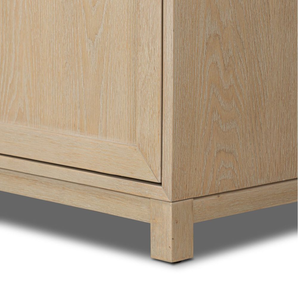 Millie Single Wide Vanity-Satin Bleached Parawood