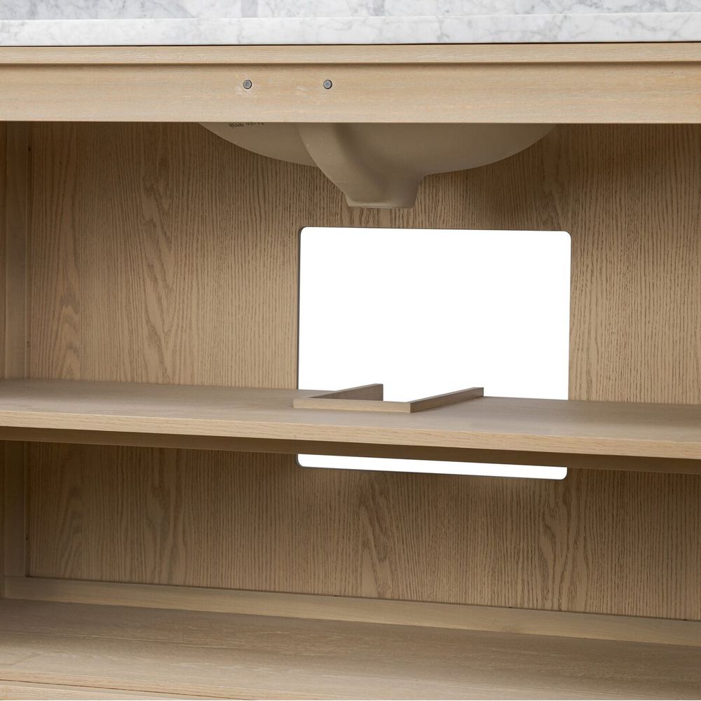 Millie Single Wide Vanity-Satin Bleached Parawood
