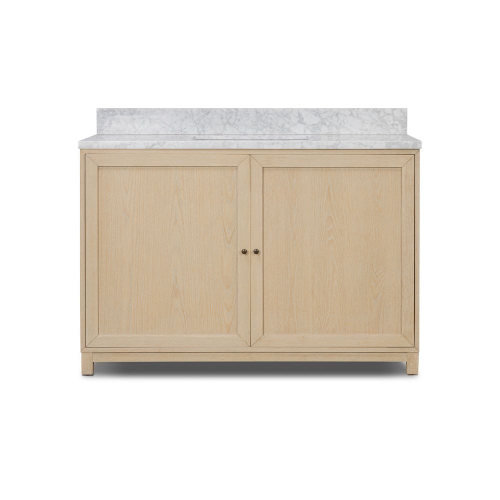 Millie Single Wide Vanity-Satin Bleached Parawood