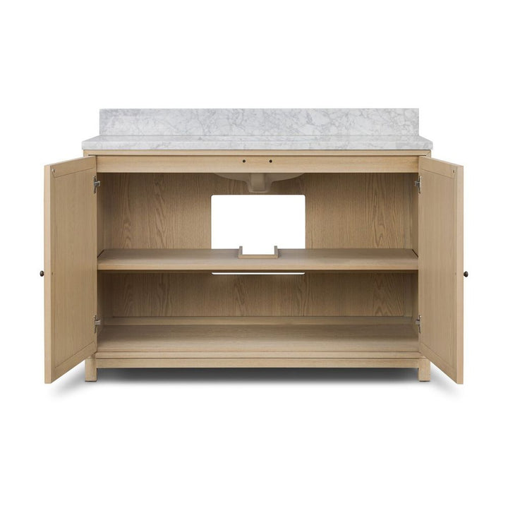 Millie Single Wide Vanity-Satin Bleached Parawood