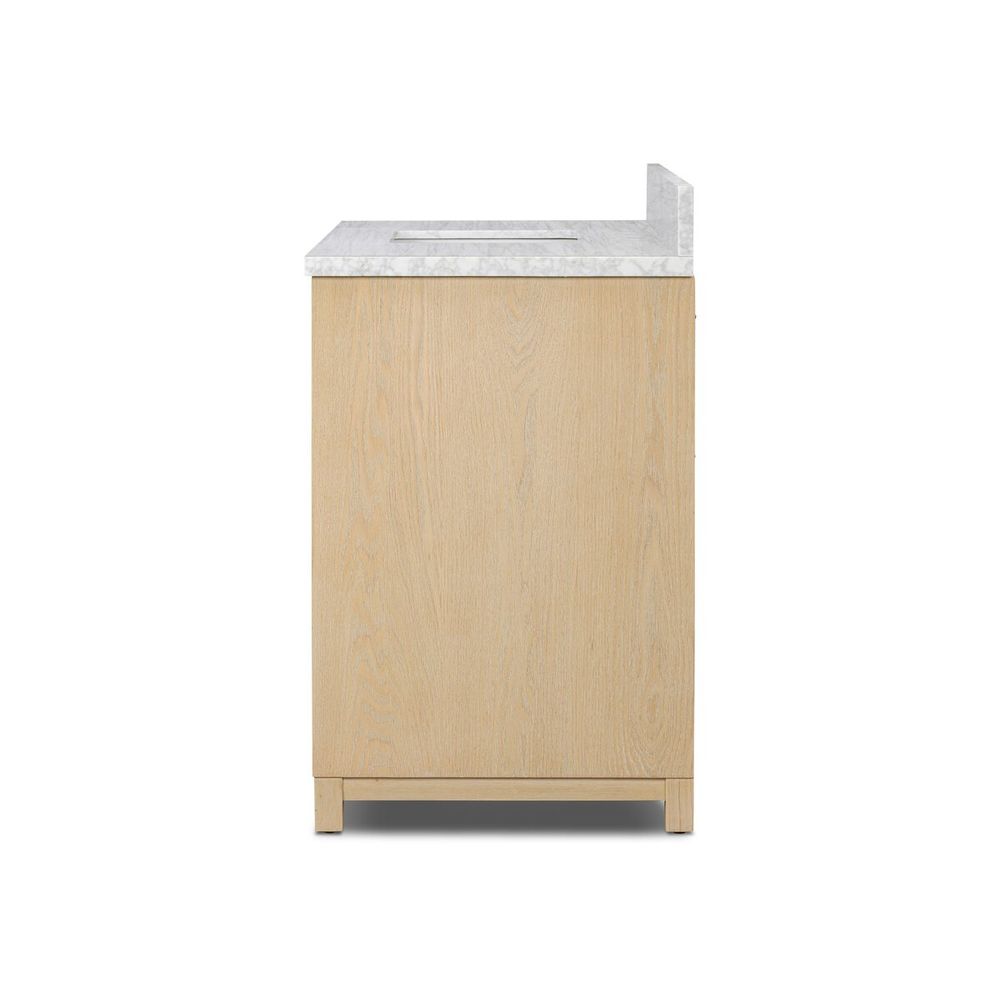 Millie Single Wide Vanity-Satin Bleached Parawood