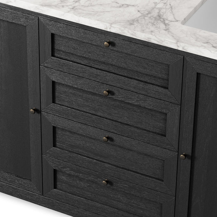 Mira Double Vanity - Satin Drifted Black