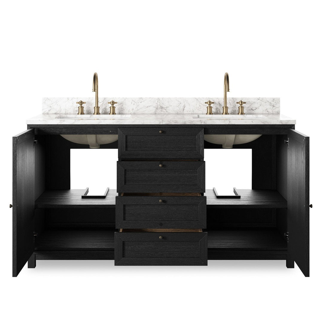 Mira Double Vanity - Satin Drifted Black