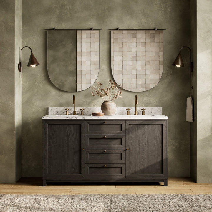 Mira Double Vanity - Satin Drifted Black