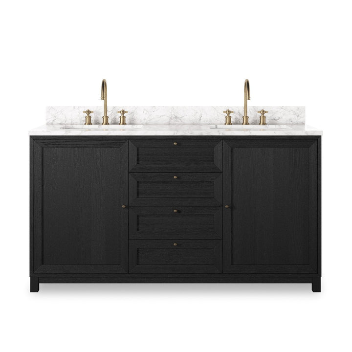 Mira Double Vanity - Satin Drifted Black