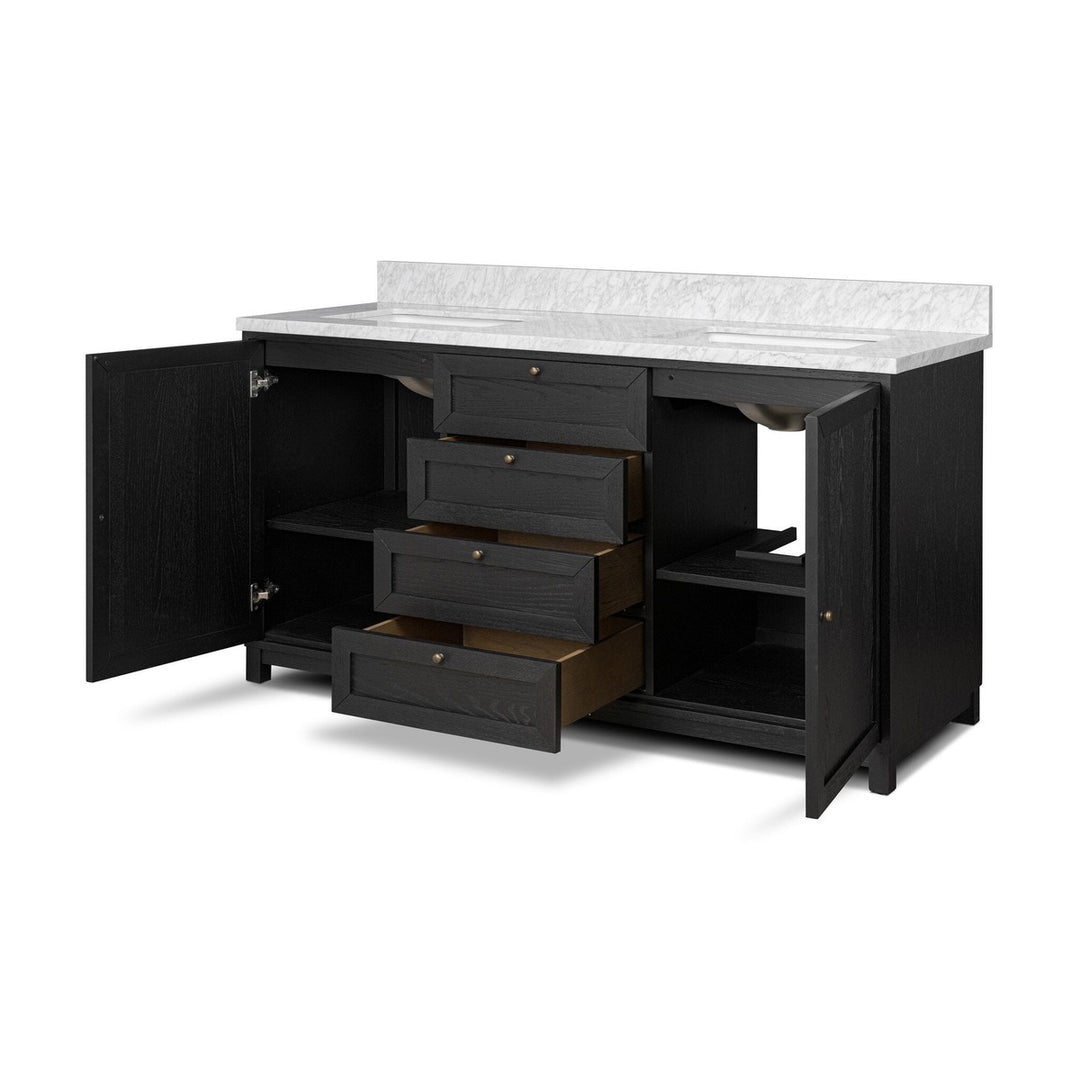 Mira Double Vanity - Satin Drifted Black