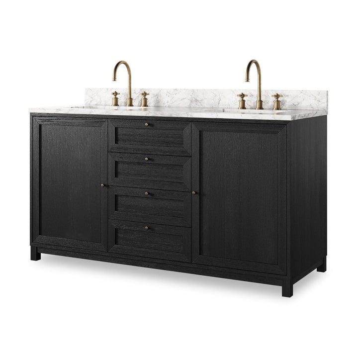 Mira Double Vanity - Satin Drifted Black